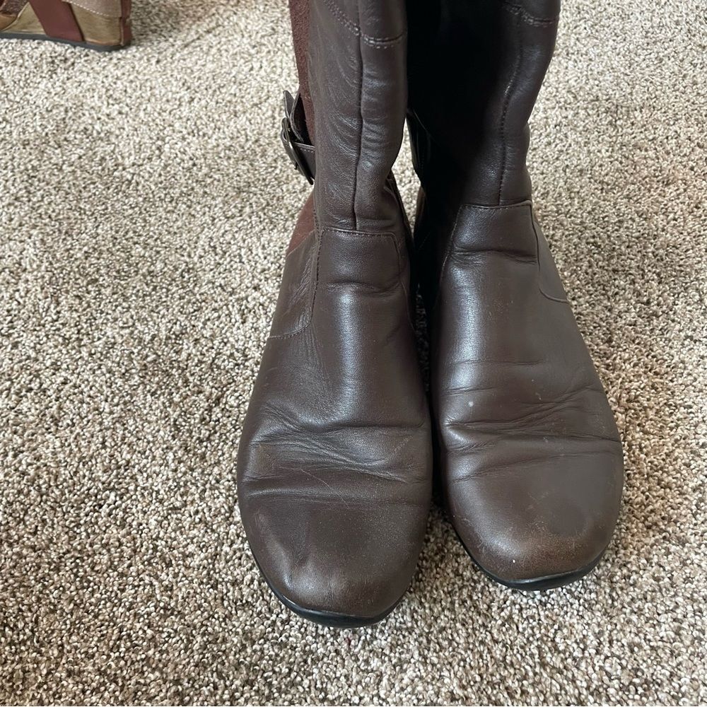 Dansko Odessa Brown Leather Knee High Boots - sz 40 - Picture 8 of 9